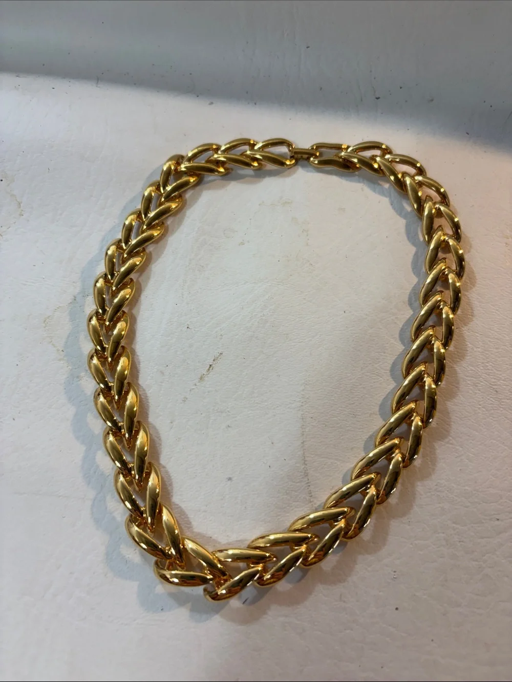 Napier Gold-Tone Link Statement Necklace - Picture 1 of 5